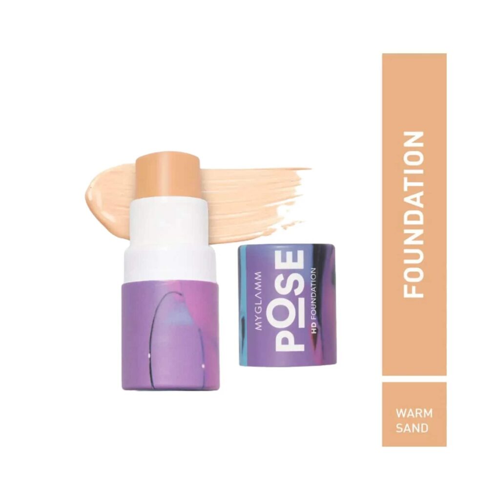 MyGlamm Pose HD Foundation Stick - Warm Sand (5.5g) - MyGlamm