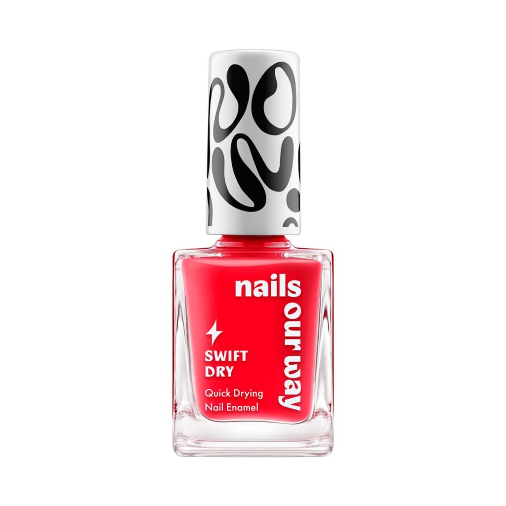 Nails Our Way Swift Dry Nail Enamel - Classic Crimson (10 ml) - Nails Our Way