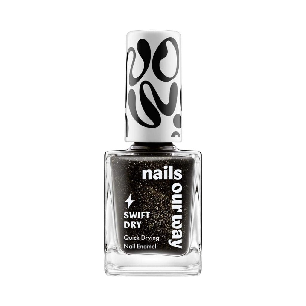 Nails Our Way Swift Dry Nail Enamel - Lace Noir (10 ml) - Nails Our Way