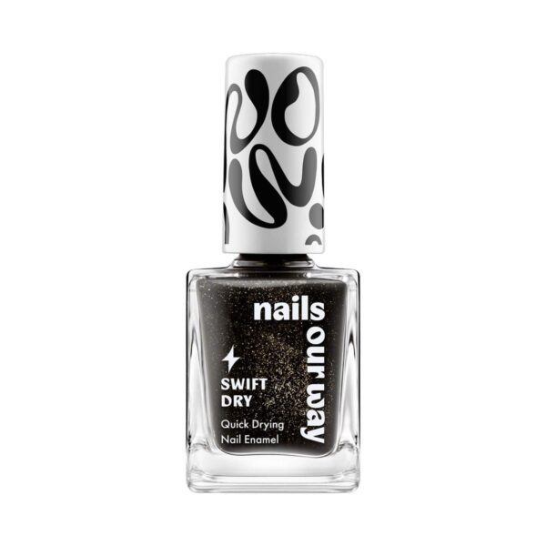 Nails Our Way Swift Dry Nail Enamel - Lace Noir (10 ml) - Nails Our Way