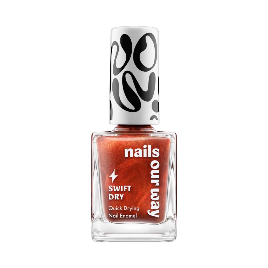 Nails Our Way Swift Dry Nail Enamel - Maroon Mischief (10 ml) - Nails Our Way