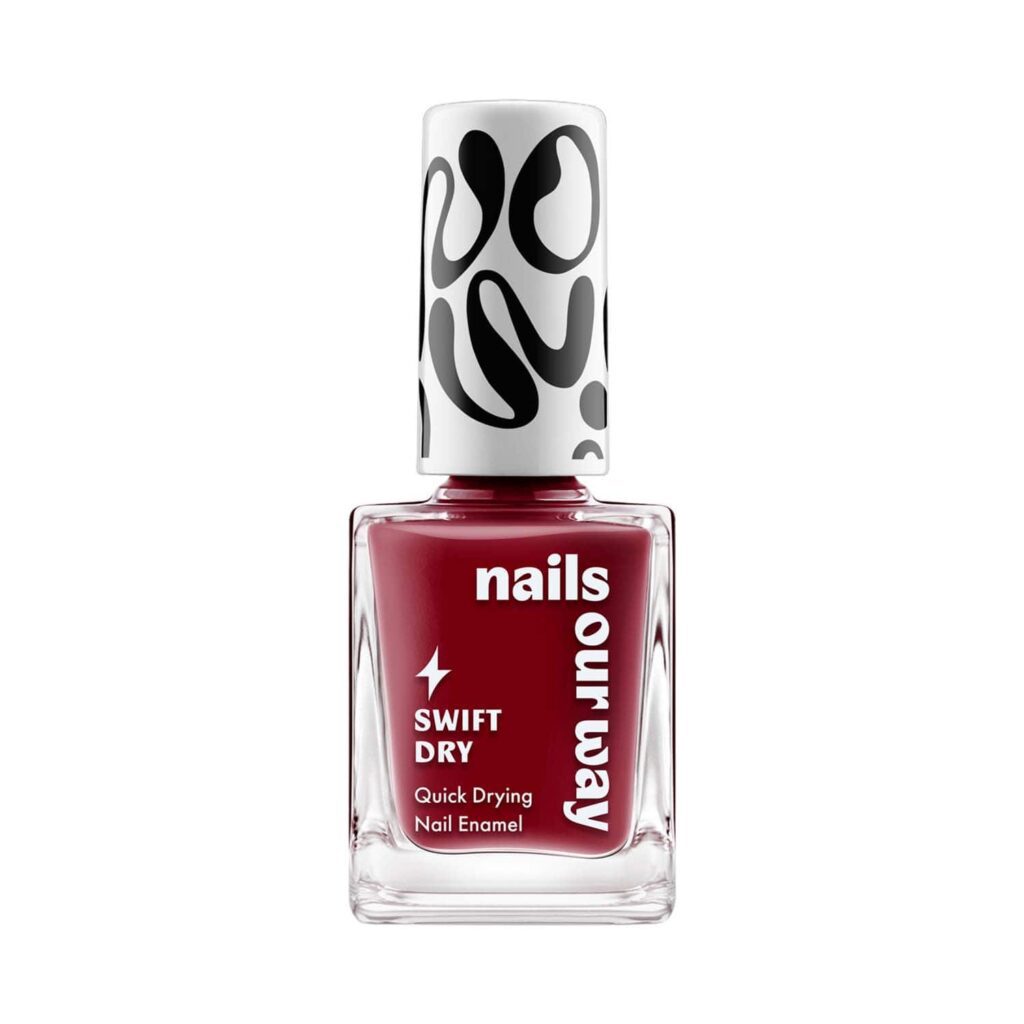 Nails Our Way Swift Dry Nail Enamel - Ruby Rebellion (10 ml) - Nails Our Way