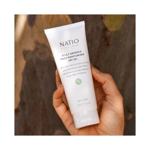 Natio Aromatherapy Daily Defence Face Moisturiser SPF 50 (100ml) - Natio