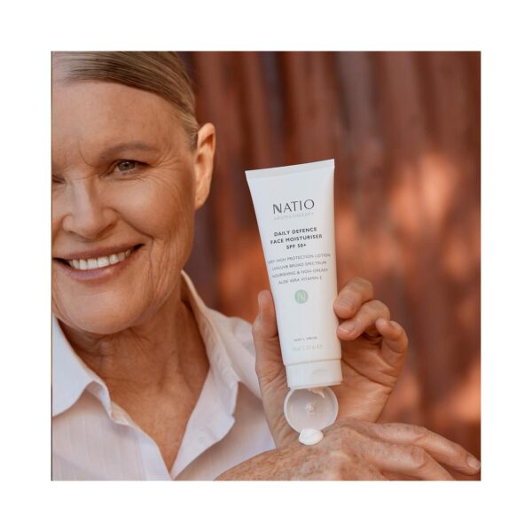 Natio Aromatherapy Daily Defence Face Moisturiser SPF 50 (100ml) - Natio