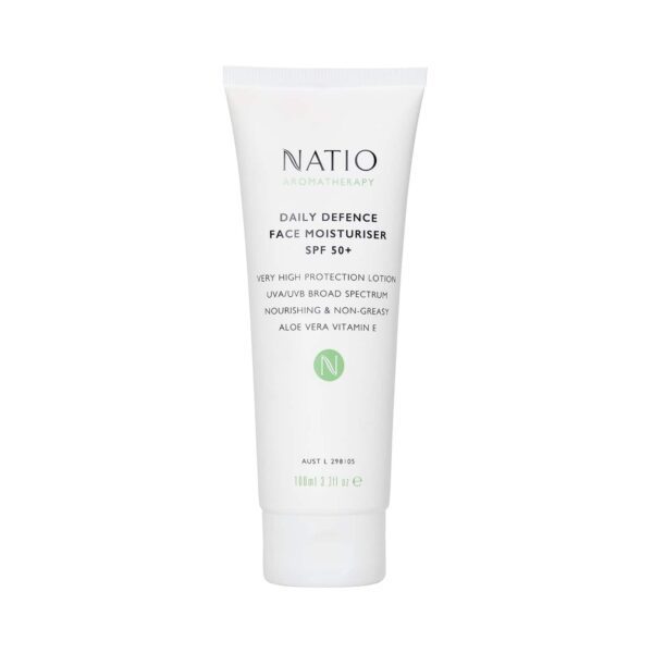 Natio Aromatherapy Daily Defence Face Moisturiser SPF 50 (100ml) - Natio