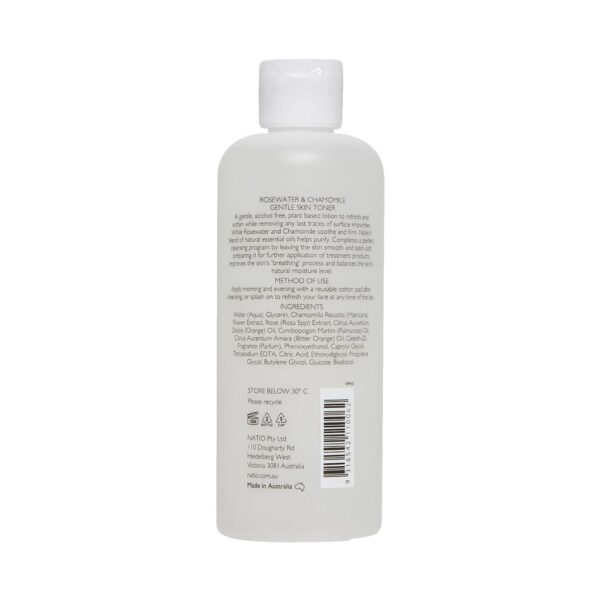 Natio Aromatherapy Rosewater & Chamomile Gentle Skin Toner (250ml) - Natio