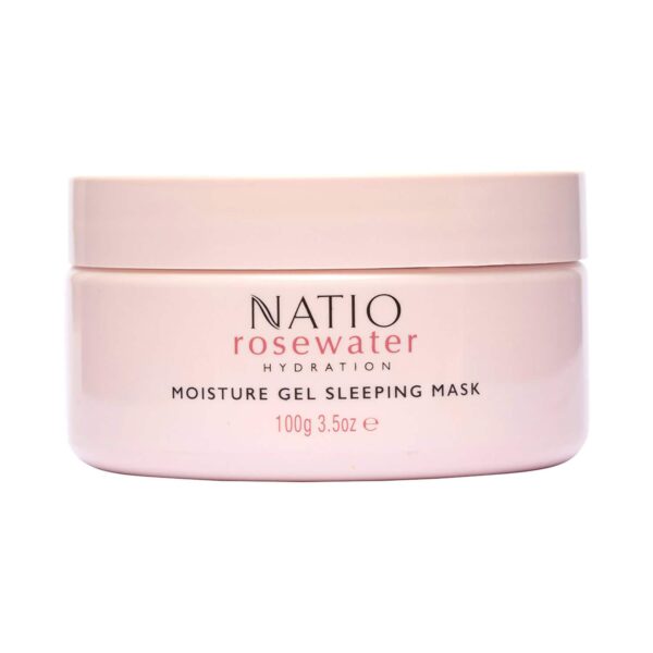 Natio Rosewater Hydration Moisture Gel Sleeping Mask (100g) - Natio
