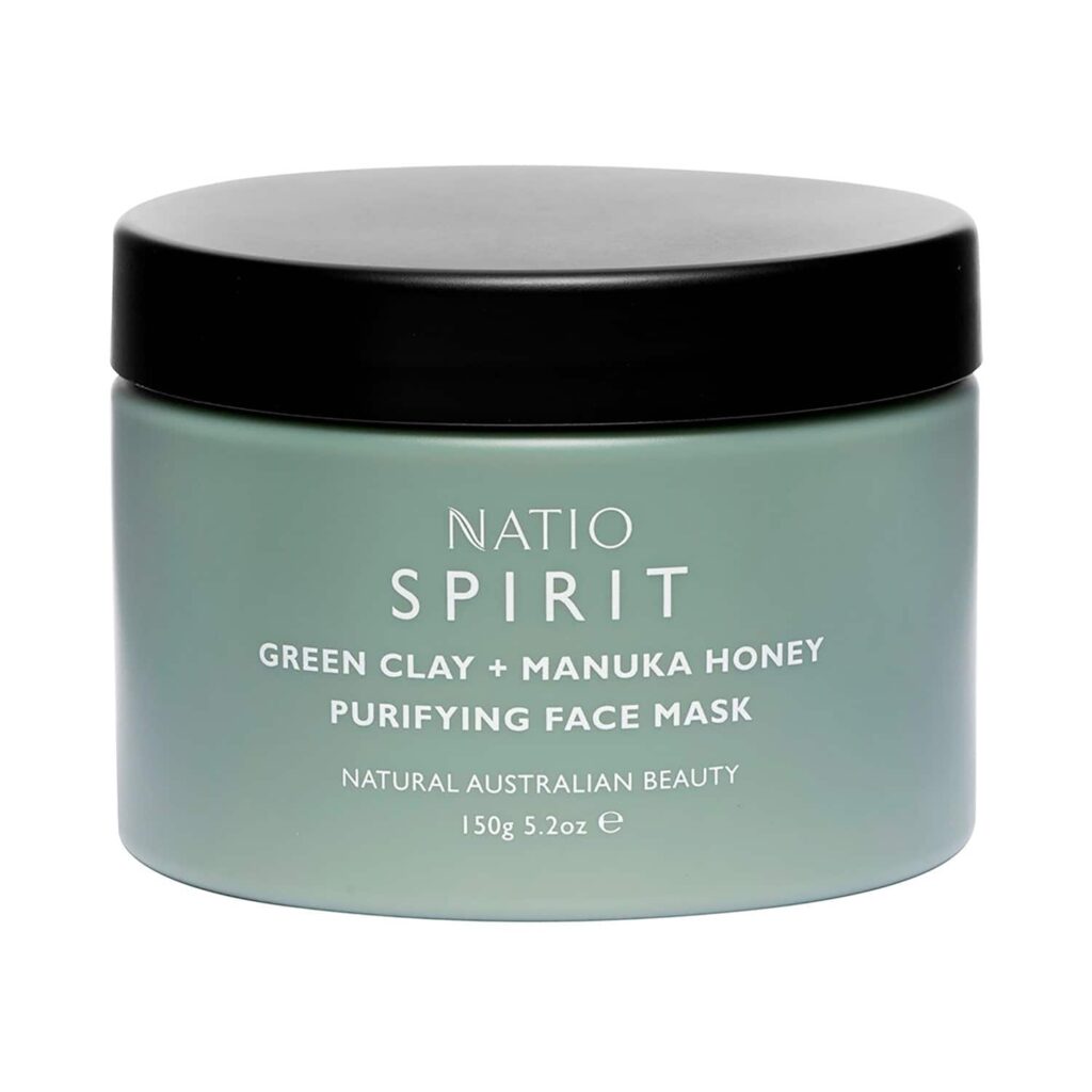 Natio Spirit Green Clay + Manuka Honey Purifying Face Mask (150g) - Natio