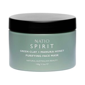 Natio Spirit Green Clay + Manuka Honey Purifying Face Mask (150g) - Natio