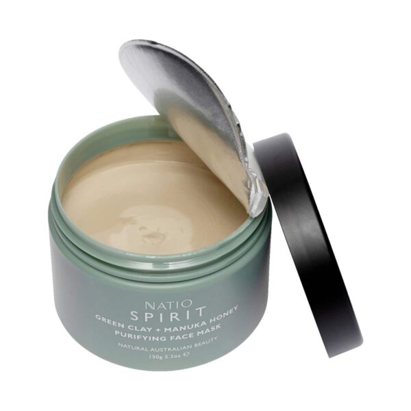 Natio Spirit Green Clay + Manuka Honey Purifying Face Mask (150g) - Natio