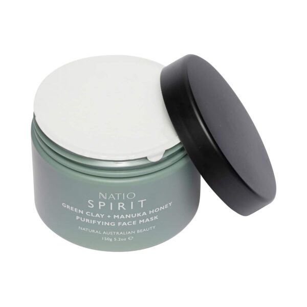 Natio Spirit Green Clay + Manuka Honey Purifying Face Mask (150g) - Natio