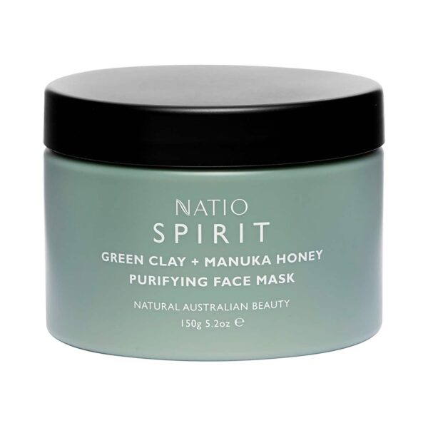 Natio Spirit Green Clay + Manuka Honey Purifying Face Mask (150g) - Natio