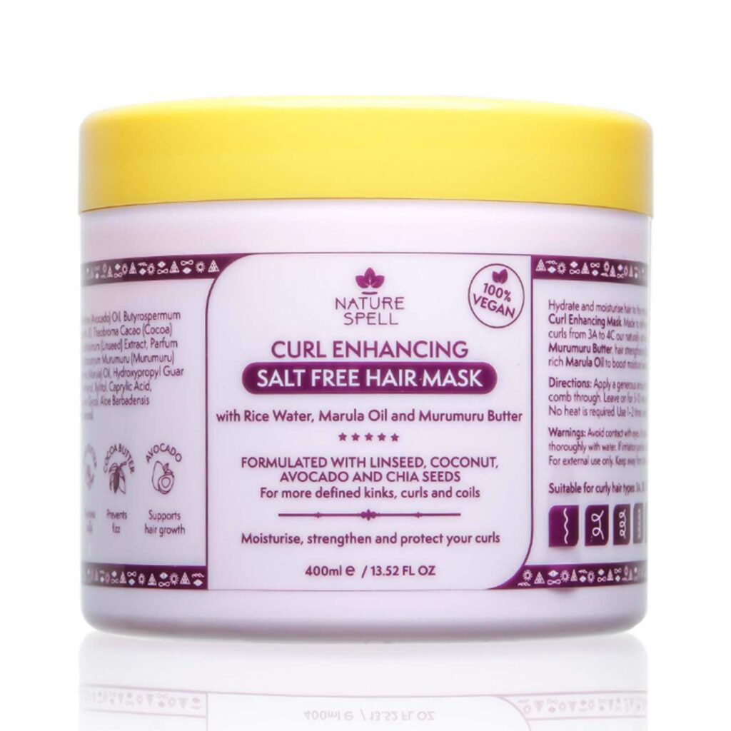 Nature Spell Curl Enhancing Hair Mask - Sulphate Free (400 ml) - Nature Spell