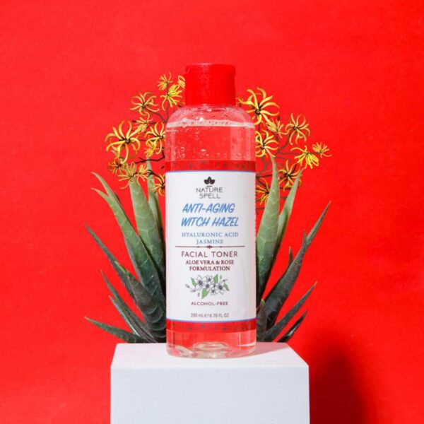 Nature Spell Hyaluronic Acid & Witch Hazel Anti Aging Face Toner (200 ml) - Nature Spell