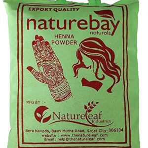 NatureBay Naturals 100% Pure Henna Powder For Natural Hair (cloth filtered)(400gm)