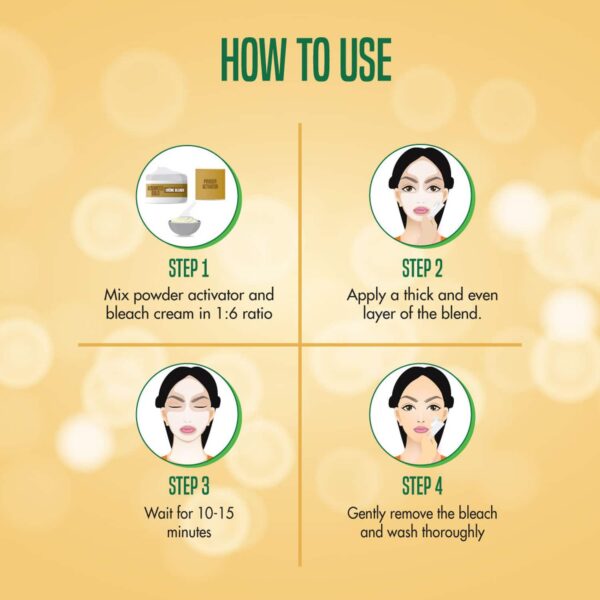 Nature's Essence Advanced Gold Creme Bleach (525g) - Nature's Essence