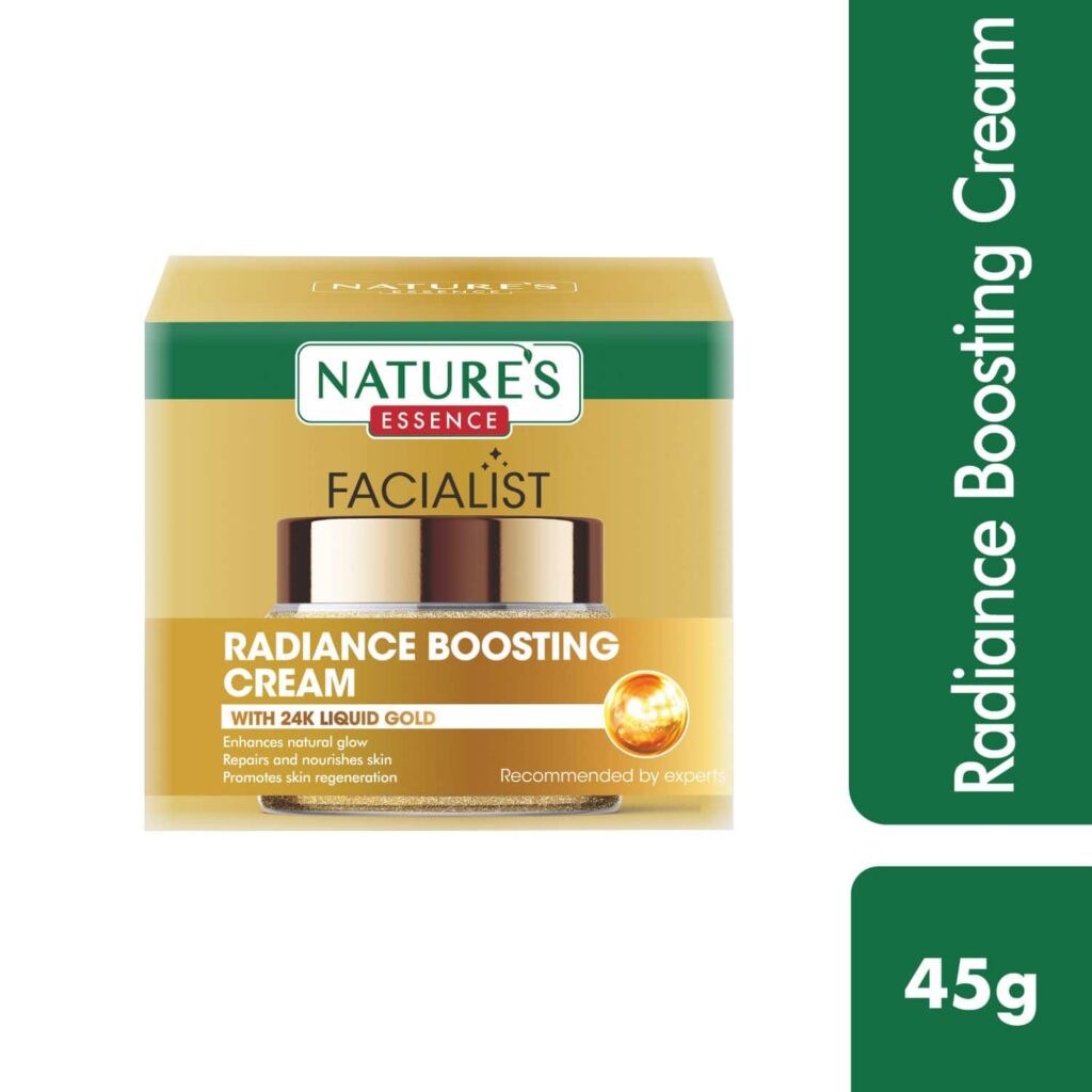 Nature's Essence Facialist Radiance Boosting Cream with 24K Liquid Gold (45g) - Nature's Essence