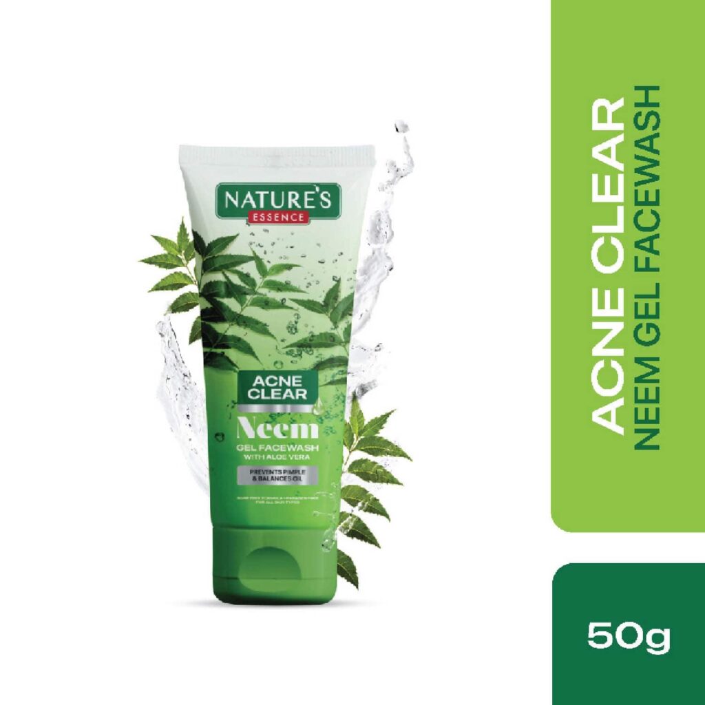Nature's Essence Protecting Gel Face Wash Neem & Aloe (65ml) - Nature's Essence
