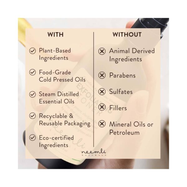 Neemli Naturals Glycolic & Apple Cider vinegar Exfoliating Toner (100ml) - Neemli Naturals