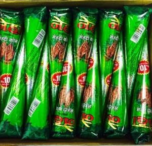 Neha Natural Henna Mehandi cones, 30 Grams (12 tubes)