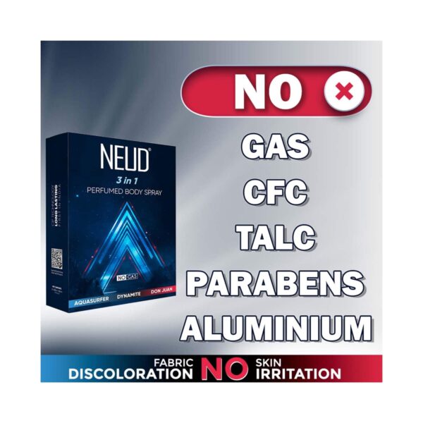NEUD 3-in-1 Perfumed Body Sprays for Men, Long-Lasting, No Gas, No CFC (3 pcs) - NEUD