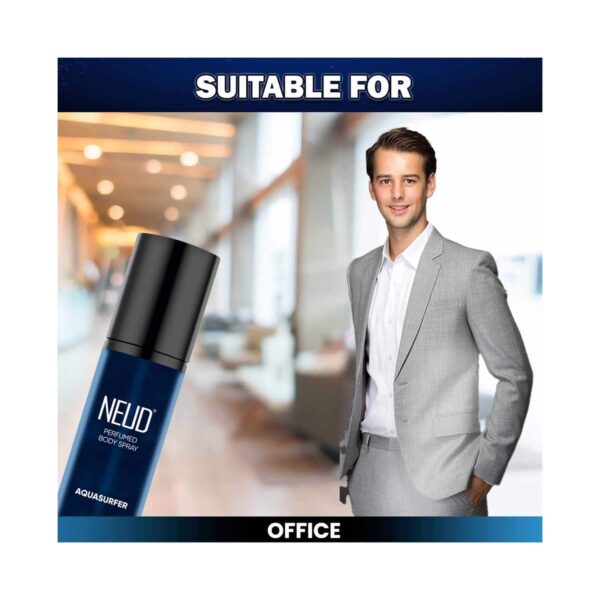 NEUD Aquasurfer Perfumed Body Spray for Men, No Gas Deodorant with Long-Lasting Fragrance (120 ml) - NEUD
