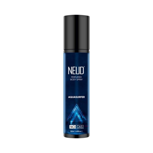 NEUD Aquasurfer Perfumed Body Spray for Men, No Gas Deodorant with Long-Lasting Fragrance (120 ml) - NEUD