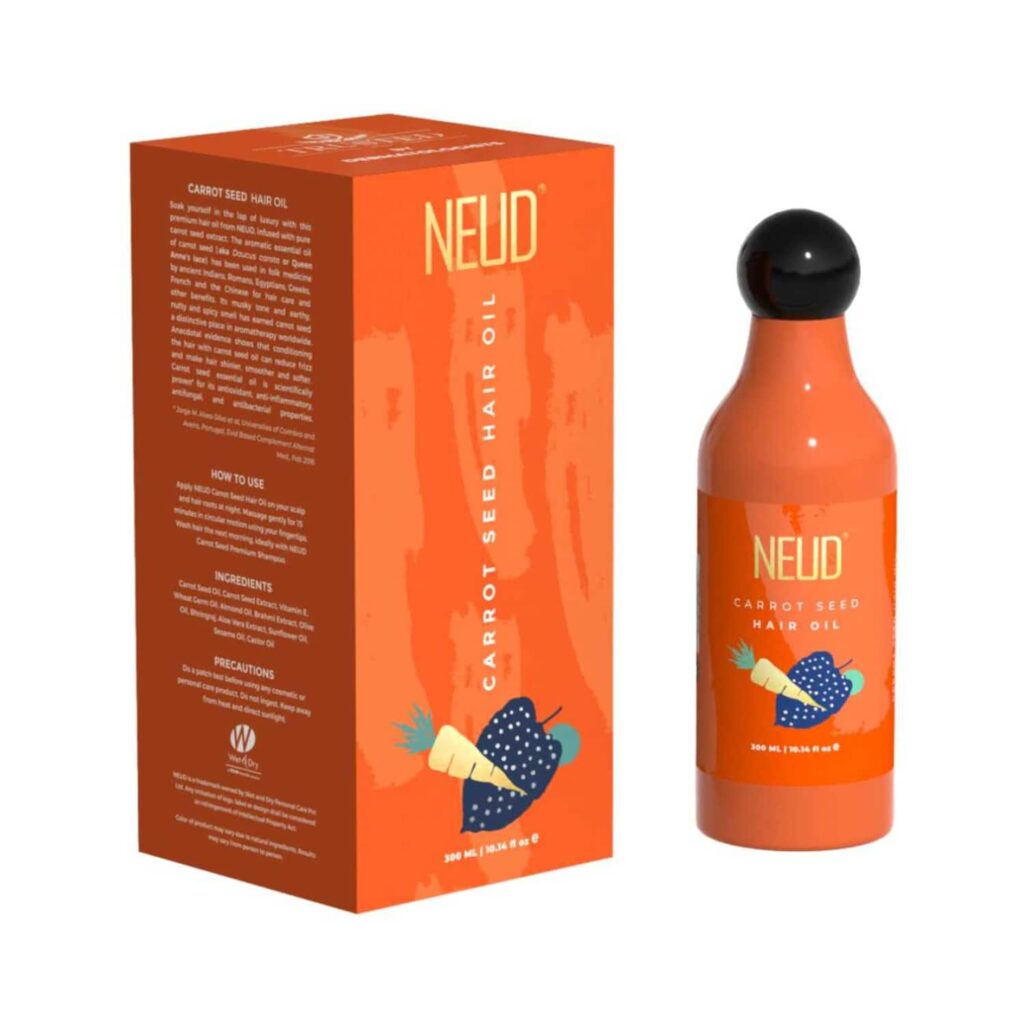 NEUD Carrot Seed Premium Hair Oil (300ml) - NEUD