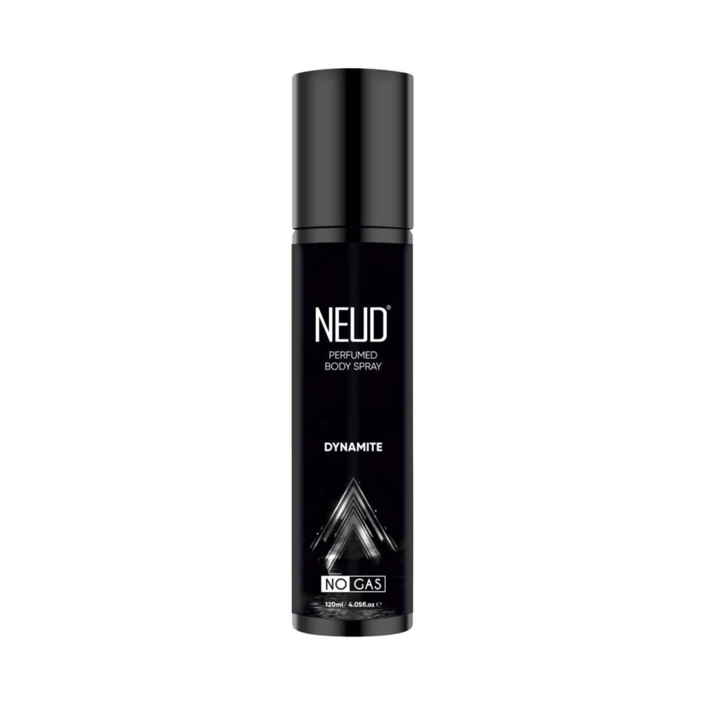 NEUD Dynamite Perfumed Body Spray for Men, No Gas Deodorant with Long-Lasting Fragrance (120 ml) - NEUD