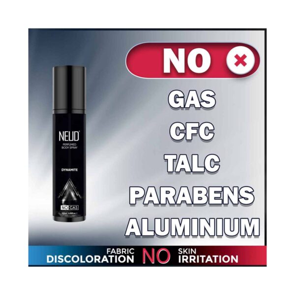 NEUD Dynamite Perfumed Body Spray for Men, No Gas Deodorant with Long-Lasting Fragrance (120 ml) - NEUD