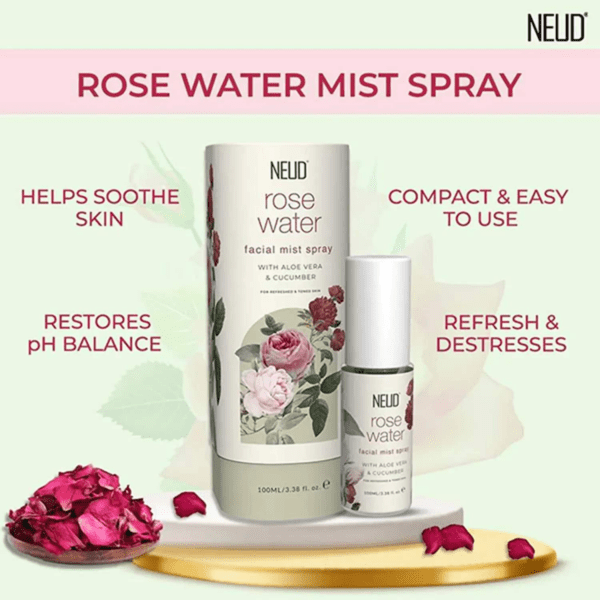 NEUD Rose Water Facial Mist Spray 2 Packs (100ml) - NEUD