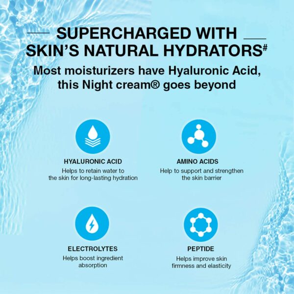 Neutrogena Hydro Boost Night Cream With Hyaluronic Acid For Overnight Hydrating Repair (50 g) - Neutrogena