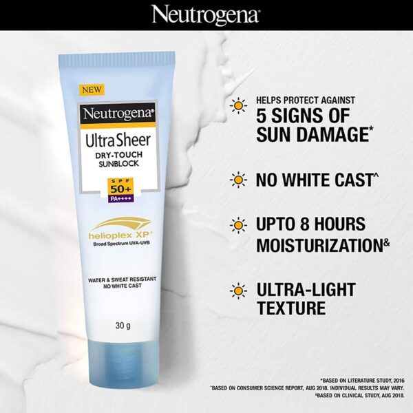 Neutrogena Ultra Sheer Dry Touch Sunscreen - SPF50 (30 g) - Neutrogena