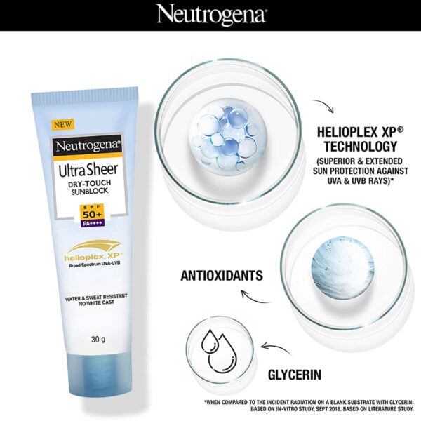 Neutrogena Ultra Sheer Dry Touch Sunscreen - SPF50 (30 g) - Neutrogena