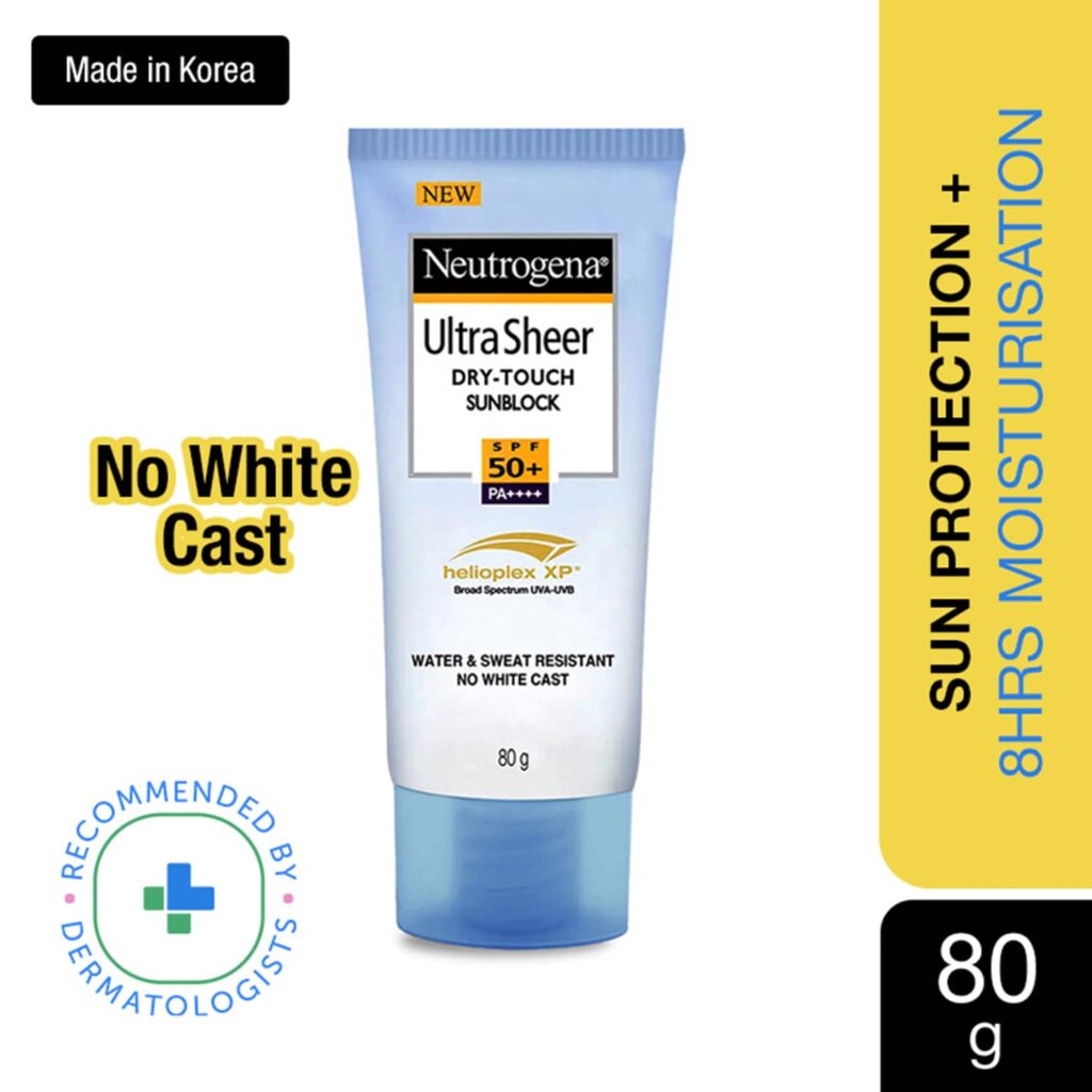 Neutrogena Ultrasheer SPF50+ PA+++ Face Sunscreen (80 g) - Neutrogena