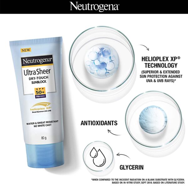 Neutrogena Ultrasheer SPF50+ PA+++ Face Sunscreen (80 g) - Neutrogena