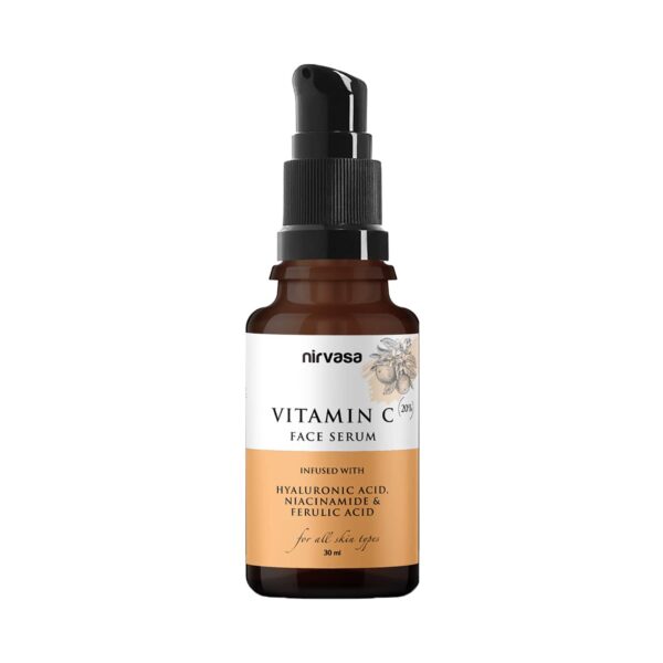 Nirvasa 20% Vitamin C Serum Infused With Hyaluronic Acid & Niacinamide (30ml) - Nirvasa