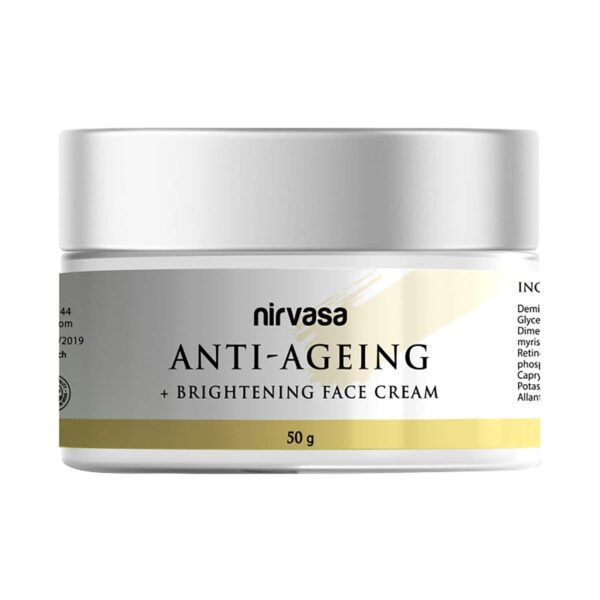 Nirvasa Anti Ageing & Brightening Cream With Niacinamide & Peptides (50g) - Nirvasa