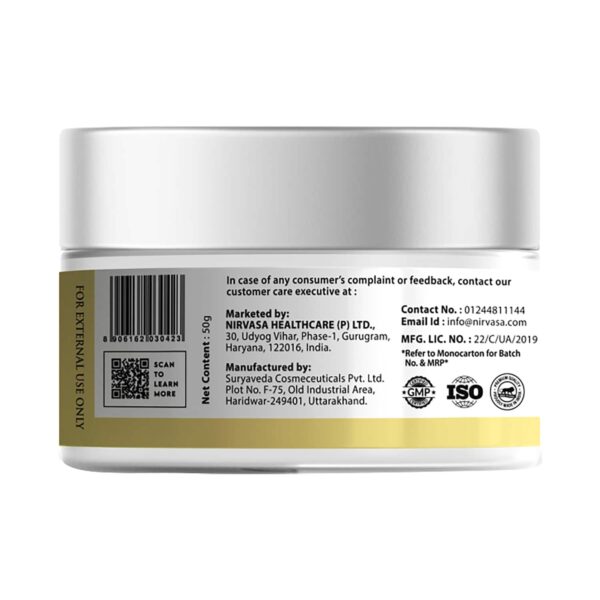 Nirvasa Anti Ageing & Brightening Cream With Niacinamide & Peptides (50g) - Nirvasa