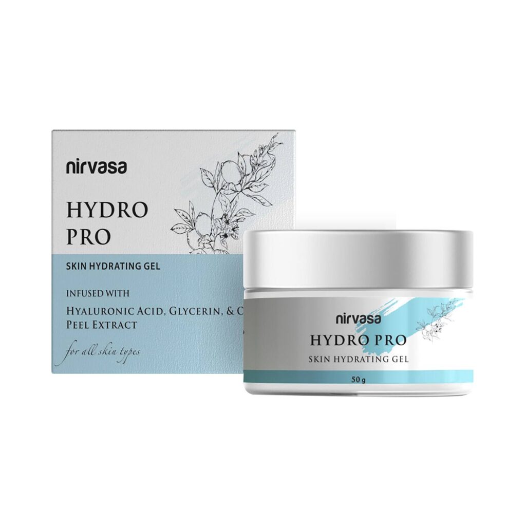 Nirvasa Hydro Pro Skin Hydrating Gel With 95% Pure Hyaluronic Acid & Orange Peel Extract (50g) - Nirvasa