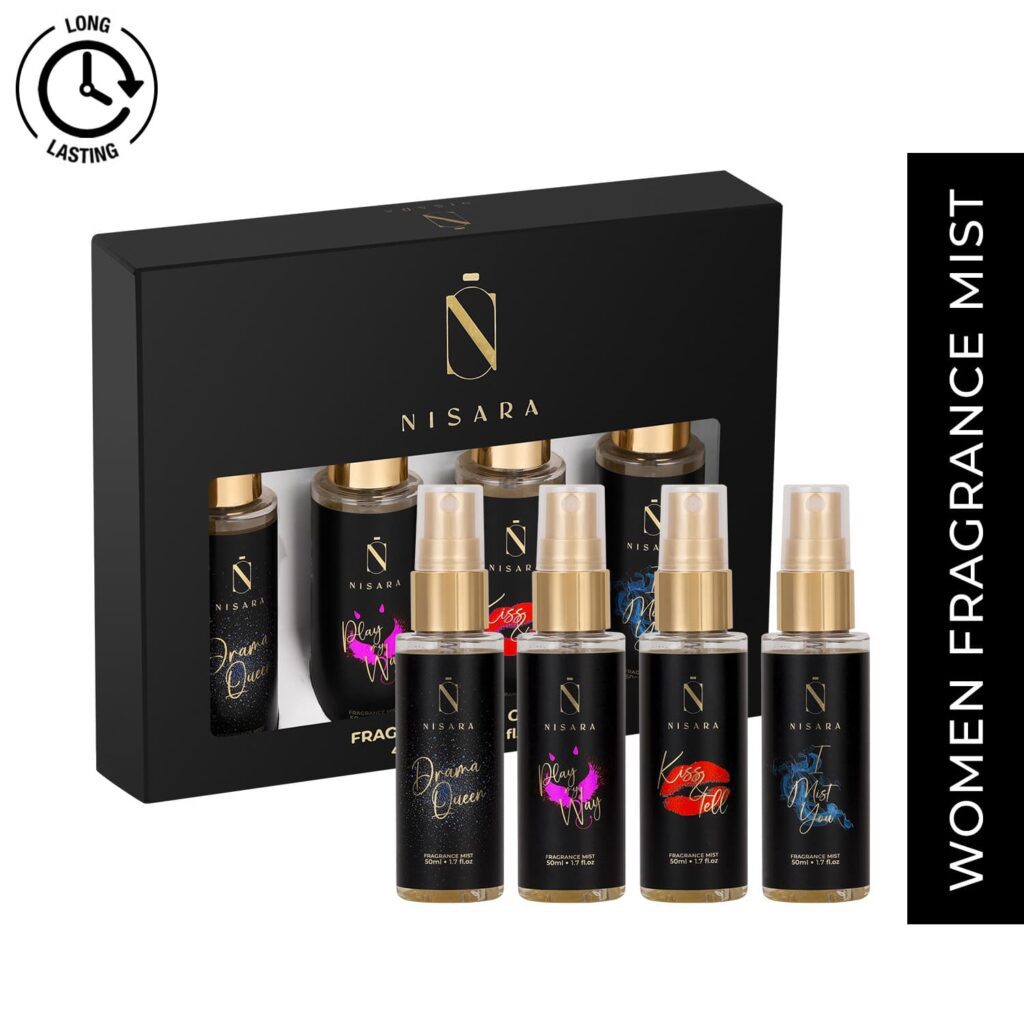 Nisara Fragrance Mist Gift Set for Women (4 Pcs) - Nisara