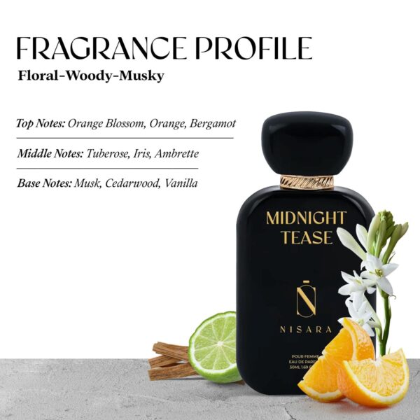 Nisara Midnight Tease Eau De Parfum for Women (50 ml) - Nisara