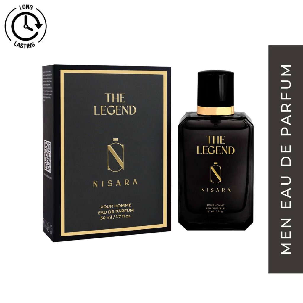 Nisara The Legend Long Lasting Aromatic Woody Amber EDP for Men (50 ml) - Nisara