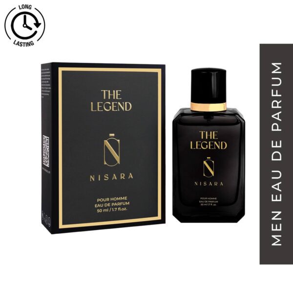 Nisara The Legend Long Lasting Aromatic Woody Amber EDP for Men (50 ml) - Nisara