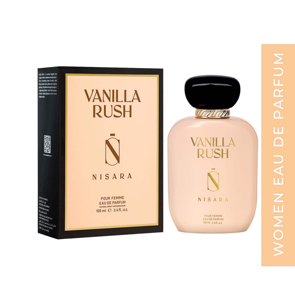 Nisara Vanilla Rush Long Lasting Ambery-Vanilla EDP For Women (100 ml) - Nisara