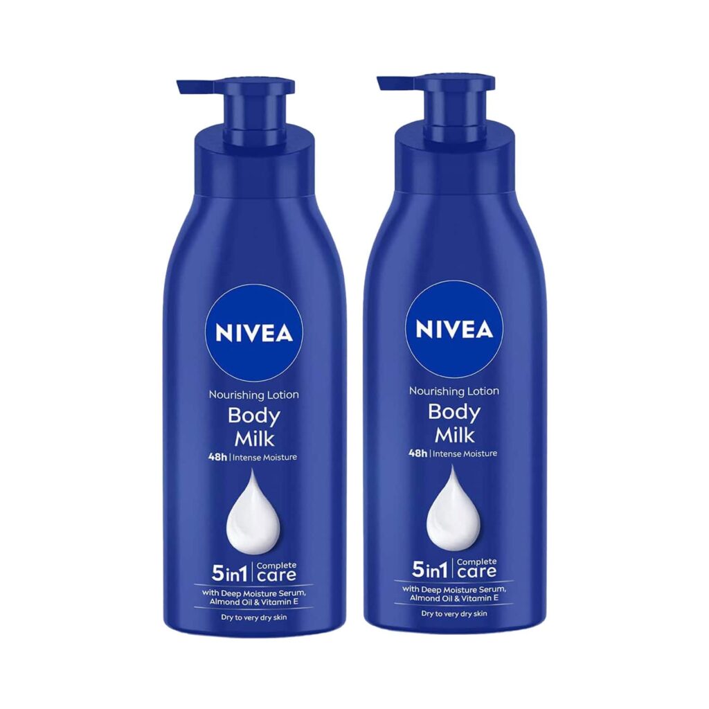Nivea Body Milk Lotion (400 ml) Pack of 2 Combo - Nivea