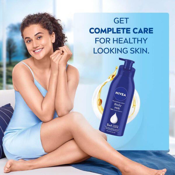 Nivea Body Milk Nourishing Body Lotion and Extra Whitening Cell Repair Combo for Better Skin - Nivea