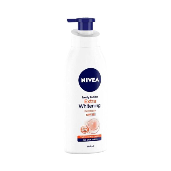 Nivea Body Milk Nourishing Body Lotion and Extra Whitening Cell Repair Combo for Better Skin - Nivea