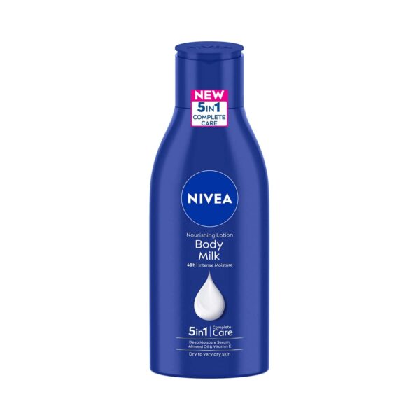 Nivea Body Milk Nourishing Lotion 5 In1 with Deep Moisture Serum (120 ml) (Pack Of 2) Combo - Nivea