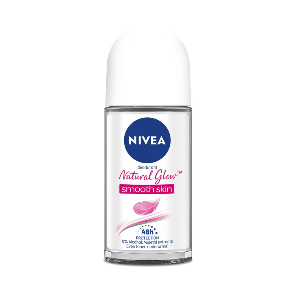 Nivea Deodorant Natural Glow Smooth Skin Roll On (25ml) - Nivea